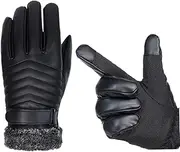 [VALICLUD] Men's Winter Gloves Outdoor Protection Gloves Thicken Warm Sports Touch Screen Black