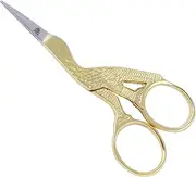 ARSUK Embroidery Scissors Sewing Sharp Shears fabric crafting scissor for Threading Art Home crafts, Office Work, Stainless steel Vintage stork style safety Needlework Cross-Stitch Tailor Scissors