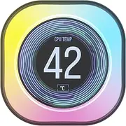 CORSAIR iCUE LINK AIO LCD Screen Module - 2.1” IPS LCD screen - 24 Individually Addressable RGB LEDs - Tool-Free Installation - White