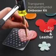 Plastic Transparent Personalised Embosser Stamp Custom Leather Wood Stamp Kit