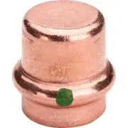 Viega COPPER PRESSFIT WATER END CAP 1600kPa Permanent Connection- 15, 18 Or 20mm