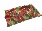Tache Orange Red Tapestry Autumn Thanksgiving Leaves Fall Foliage Table Runner