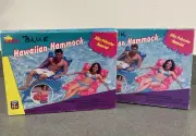 2 Sunco Hawaiian Pool Hammocks Pink & Blue NOS 2003