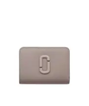 Marc Jacobs The Covered J Marc Bi-Fold Mini Wallet One size CEMENT