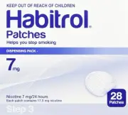 Habitrol Nicotine Transdermal System Stop Smoking Aid Patches - 28 Each (Step 3-