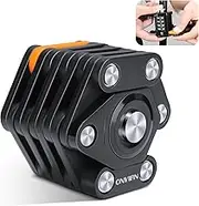 ONVIAN Bike Chain Lock Combination, 2.6Ft Foldable Bike Lock Heavy Duty Anti-Theft with Bicycle Lock Mount Holder and Velcro Straps, Secure Lock for Bicycle Bike Scooter E-Trike E-Bike Trailer