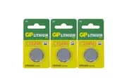 3pc GP 550MAH 3V DL2450 CR2450 Lithium Battery Button Cell Coin f Small Devices