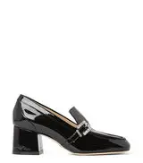 CRYSTAL GEO BUCKLE 60 LOAFER in BLACK for Women