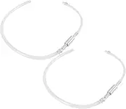 iplusmile 2Pcs Hydraulic Brake Bleeder Hose Kit Durable Check Valve for Motorcycle Brake Fluid Maintenance Efficient Hydraulic System Tool