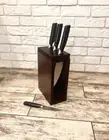 Wooden Knife Stand for Kitchen –handmade Durable Knife Storage Block