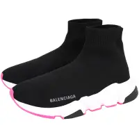 在飛比找Yahoo奇摩購物中心優惠-BALENCIAGA Speed Trainer 撞色鞋底字