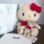 Steiff Hello Kitty Plush Sanrio Kawaii Rare Doll with Box Un used