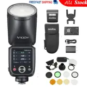 Godox V100C 100W Round Head Flash Speedlite for Canon + AK-R1 Accessory Set