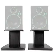 Rockville 8” Black Studio Monitor Speaker Stands For Mackie CR4BT Monitors
