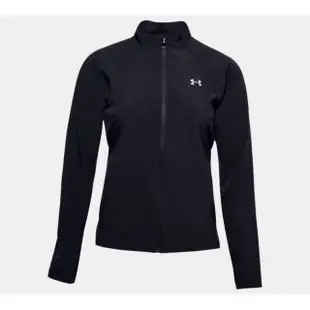 【UNDER ARMOUR】Launch防風外套 女 風衣外套 黑(1358107-001)