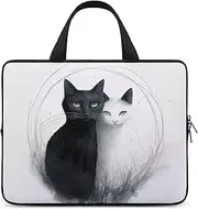 Laptop Case Sleeve Shockproof Computer Carrying Bag Two Cats Hugging Laptop Bag Tote Lightweight Notebook Case Cover Traveling Briefcase Handle Bags for Travel Business 17inch