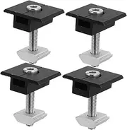 Mipcase 4Pcs Adjustable Solar Panel Z Bracket Mounting System with Screws Durable for Rvs Roofs Boats and More Easy Installation with Predrilled