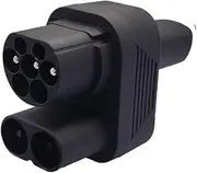 CCS 2 Combo Type 2 Adapter Supercharger, CCS2 Type 2 Vehicle Adapter Connector, Compatible with Tesla Model 3/X/S/Y
