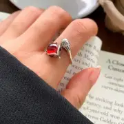 Vintage 925 Sterling Silver Fox Ring Unique Cute Fox Ring