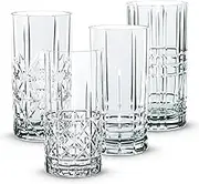 Nachtmann Highland Long Drink Glass, Clear – Elegant Crystal Barware for Mixed Cocktails & Sparkling Beverages – Tall Design Preserves Effervescence – 445 ml Capacity (Pack of 4)