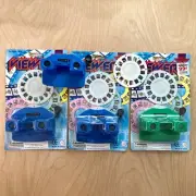 Three Amazing Knock-Off View-Master-Style Viewer Sets — 2000s — Mint On Card