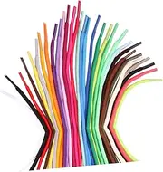 [Ipetboom] 30PCS Colorful Round Shoelaces for Sports Shoes Sneakers and Skates Durable Strings for Personalizing Your Footwear and Adding Style