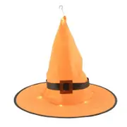 1/8pcs Halloween Hanging Witch Hat Shape Decoration for Outdoor Yard Tree light orange 1