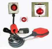 Loud 125db Sump Pump Alarm Siren Flash LEDs w/ Mute Switch High Water 12FT. cord
