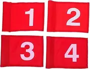 Kisangel Bike Accessories 8 Pcs Golf Putting Green Flags Flag Poles for Outside House pin Flag Masters Flag red Flags cart Flags Flag Outdoor Signs Practical Golfing Bags Nylon Indoor Tool