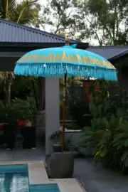 NEW Balinese 2m Single Ceremony Umbrella - Bali Umbrella - Balinese Garden Art