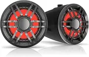 Fusion XS Series, XS-FLT652SPB 6.5" 200-Watt Sports Black Marine Wake Tower Speakers, a Garmin Brand