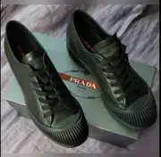 Prada Italy Runway Sneaker circa 2015- 2016 USA 10 Mono Chromatic Black