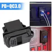 1x Type-C PD QC 3.0 USB Car Charger Socket Phone Charge Power Adapter Universal* (for: MG)