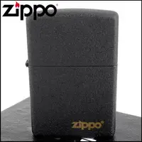 在飛比找PChome24h購物優惠-【ZIPPO】美系~Black Crackle黑裂紋LOGO