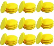 HKYLRAT Car Wax Applicator Pad Foam Applicator Pads Detailing Round Polishing Sponges for Car Wax Applicator Pad 36 Pack-Yellow