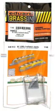 EDU648913 1:48 Eduard Brassin Print - Bf109K-4 Exhaust Stacks (EDU kit)