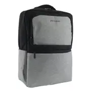 Pierre Cardin Nylon Travel & Business Backpack with Built in USB Port - Grey