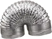 jojofuny Air Pipe Hose Ceiling Layer Vents Indoor Dryer Vent Thick Duct Tube Flexible Insulated Covers Aluminum Foil Conditioning Fan Retractable Silver