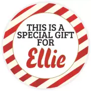 This is a Special Gift for Ellie - Circle Sticker Decal 3 Inch - Christmas