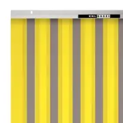 YELLOW + SMOKE Strip Curtain Door CUSTOM SIZES (1.8mm x 75mm PVC) FREE SHIPPING