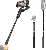 AOCHUAN Gimbal Extension Rod, 29" Extension Pole for DSLR Cameras, Adjustable Selfie Stick with 1/4 Screw Interface, Compatible with a Range of Handheld Gimbal and Other Universal Interface Devices