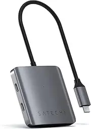 Satechi USB-C Hub, 4 Ports USB-C Hub with Data Transfer Only (No Charging/Video), USB-C Adapter for MacBook, iPad, iPhone 16 & 15 Series, Microsoft Surface, Chromebook, and More