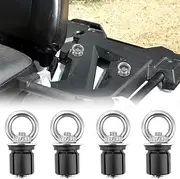 WeiSen UTV ATV 4PCS Tie Down Anchors, Lock & Ride Bed Anchors for Fasten Cargo Compatible with Polaris RZR 900 1000 XP Turbo Sportsman ACE with 1" (25.4mm) Holes