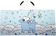 Franco Peanuts Snoopy Bubble Bath Kids Super Soft Bath/Pool/Beach Soft Cotton Terry Hooded Towel Wrap, 24 in x 50 in, (Officially Licensed Product)