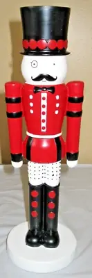NEW! PartyLite Nutcracker Tealight/Taper Candle Holder Red Retired P92102 w/box