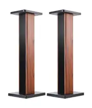 Wood Grain Speaker Stands 36 Inch Universal Floor Speaker Stand Pair Heavy Du...
