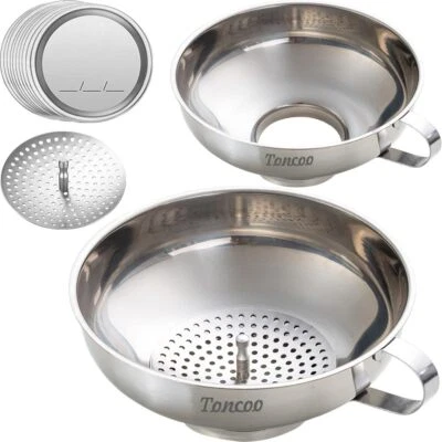 Canning Funnels for Filling Mason Jars, Mason Jar Funnel, Stainless Steel Ca