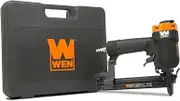 WEN 61711 18-Gauge 3/8-Inch to 1-Inch Air-Powered 1/4-Inch Narrow Crown Pneumatic Stapler, Black
