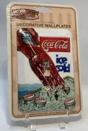 Retro Coca-Cola Heavy Duty Metal ￼Decorative Wallplate 5x3.5” Light Switch Cover