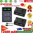 2x NP-FZ100 Battery +DU Charger for Sony Alpha 9 A9 9R ILCE-9 A7R3 A7RIII BC-QZ1